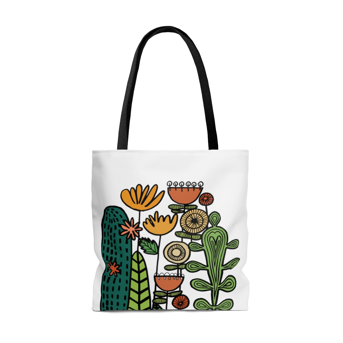 Cactus Graphic Tote Bag Reusable Bag