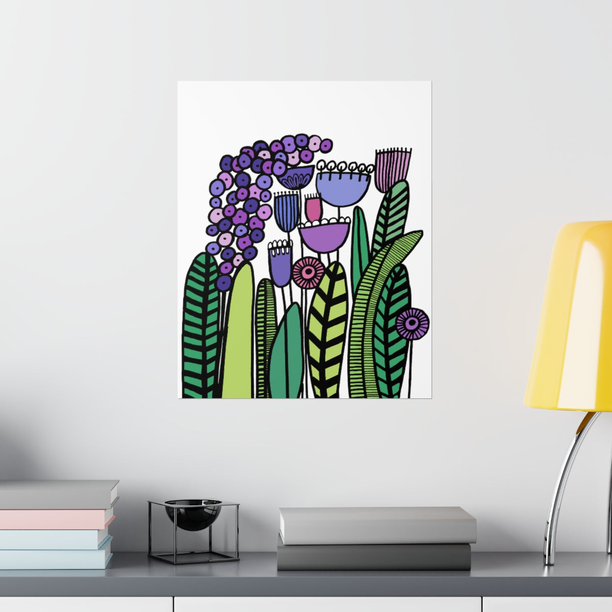 Vintage Purples Premium Matte vertical posters