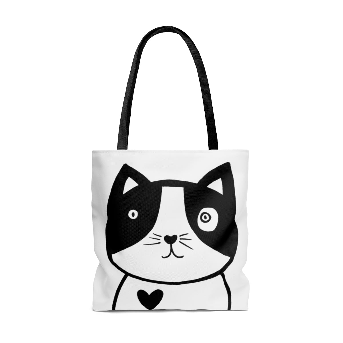 Cat Original Artwork Graphic Tote Bag Reusable Bag