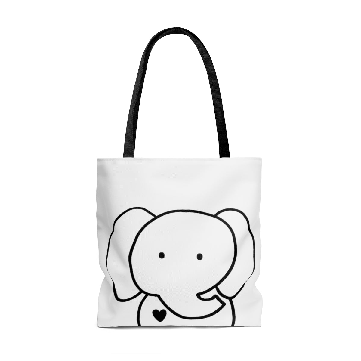 Elephant Original Artwork Graphic Tote Bag Reusable Bag