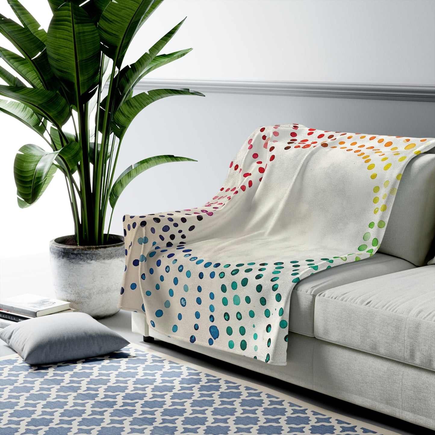 Copy of Velveteen Plush Blanket - Dots