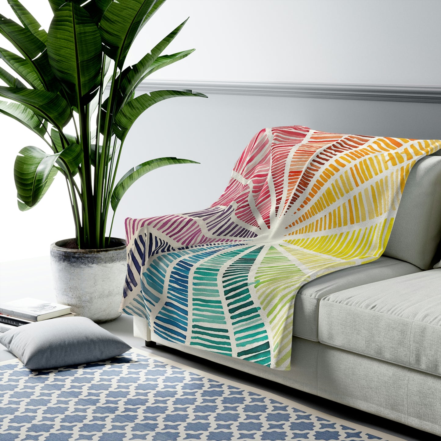 Velveteen Plush Blanket - Rays