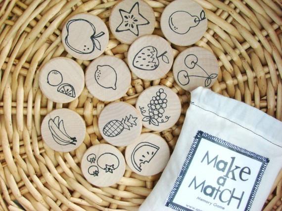 Learning Toy - Make A Match - Fruit