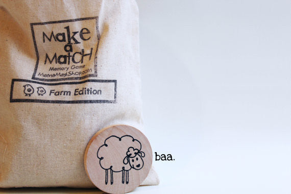 Learning Toy - Make A Match - Toddler - Farm