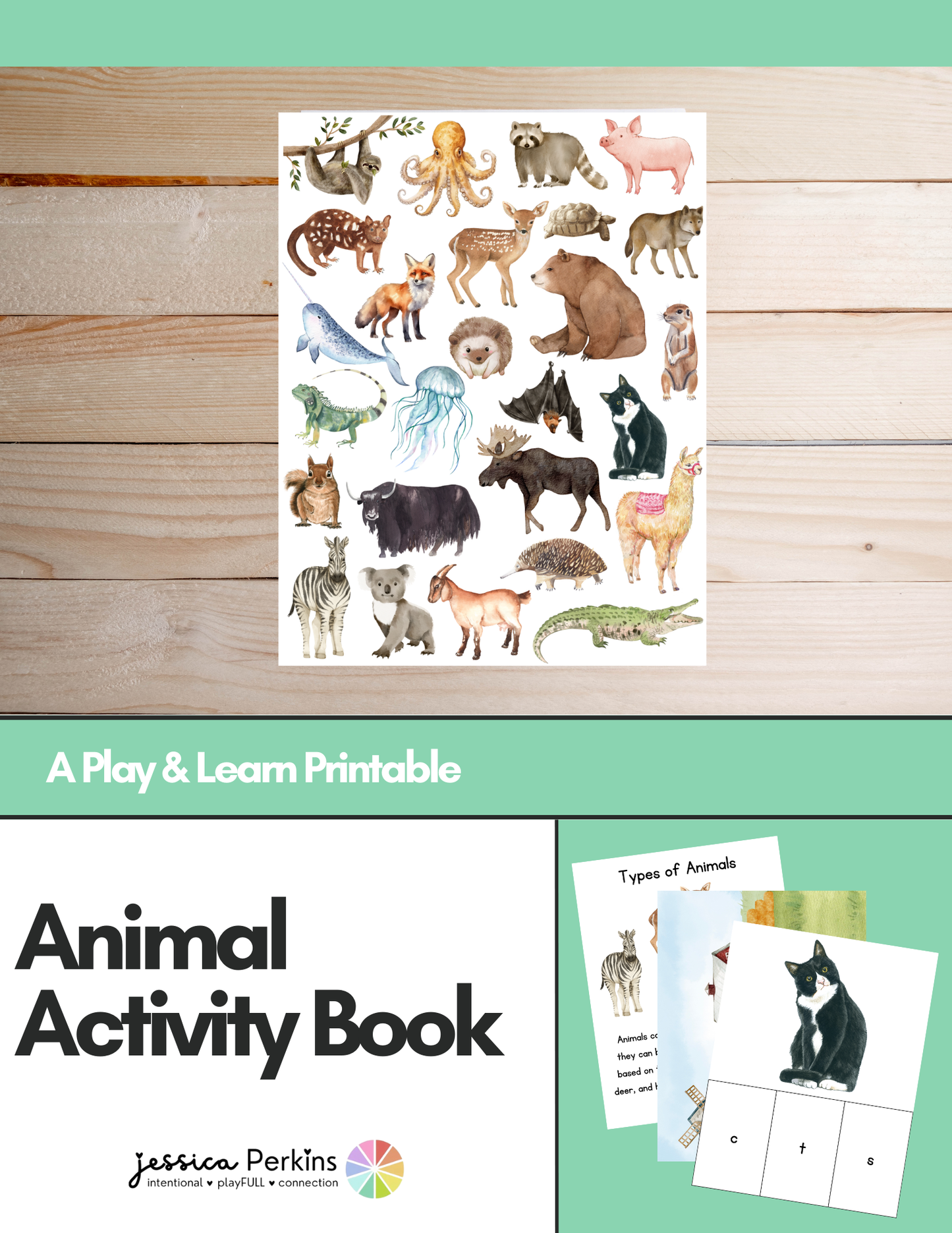 Animal Activity Book - Printable/Download