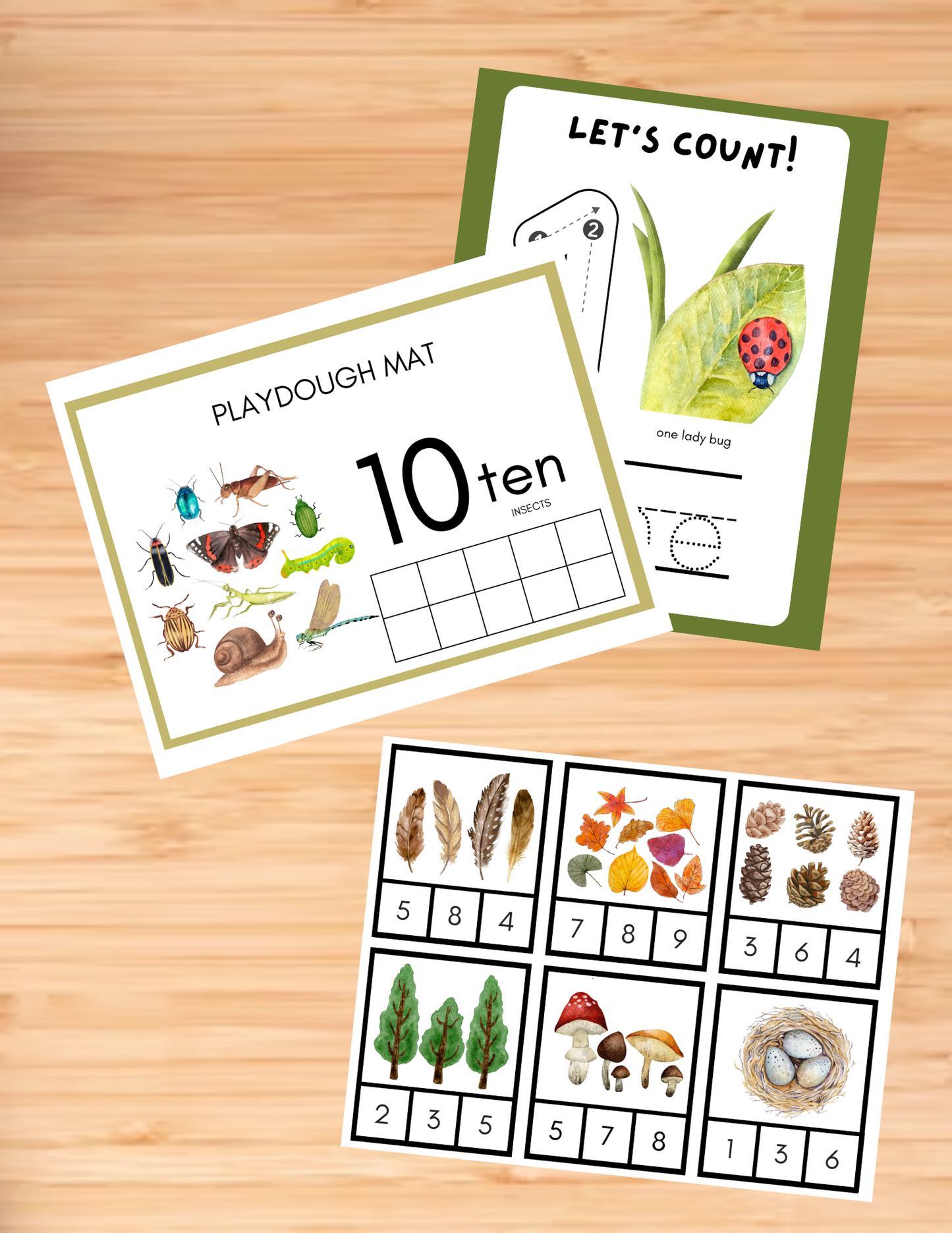 Forest Number Pack - Printable/Download
