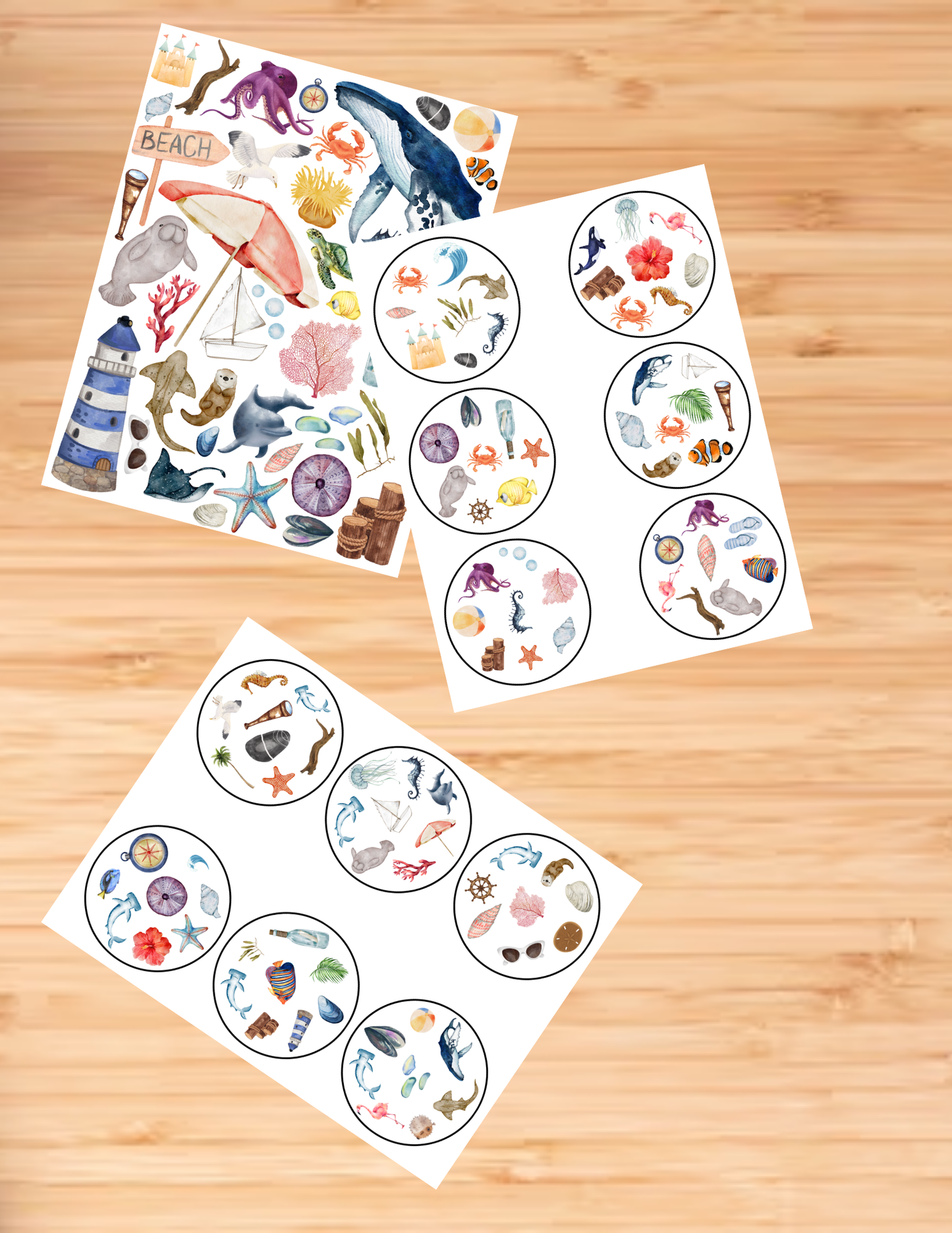 Beach Themed Find-It - Printable/Download