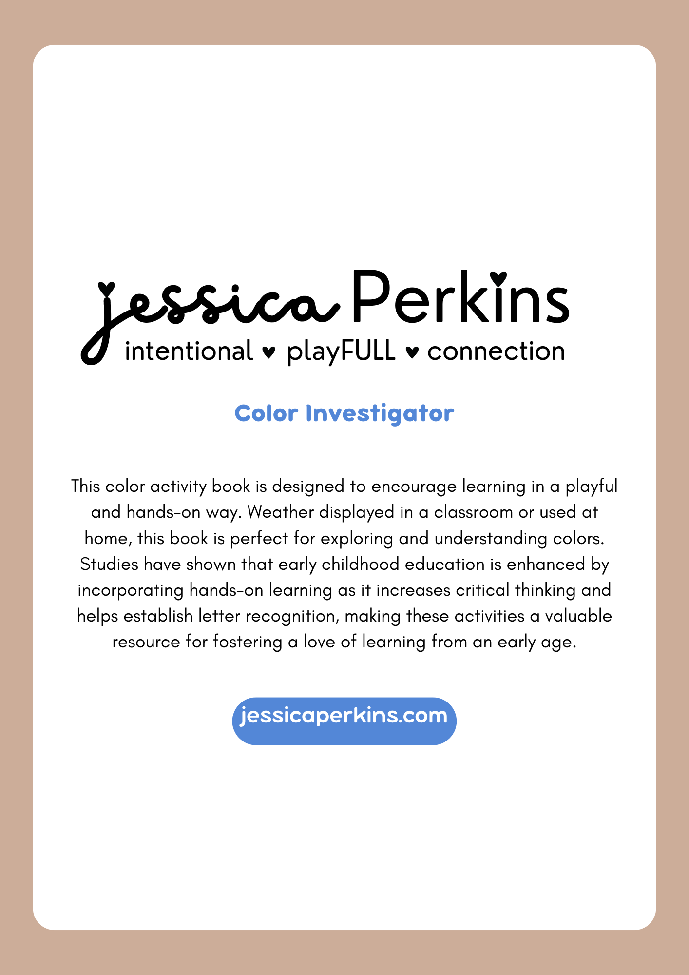Color Investigator - Printable/Download