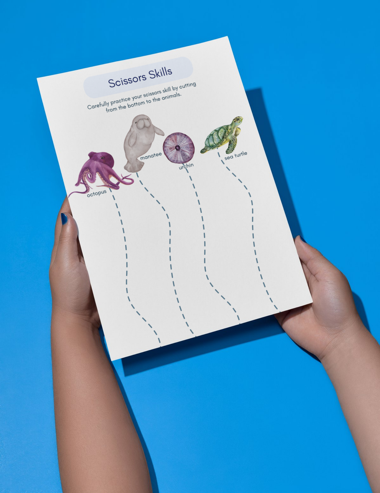 Ocean Scissor Skills - Printable/Download