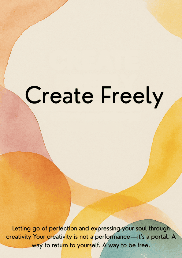 Week 36 — Create Freely Companion Workbook