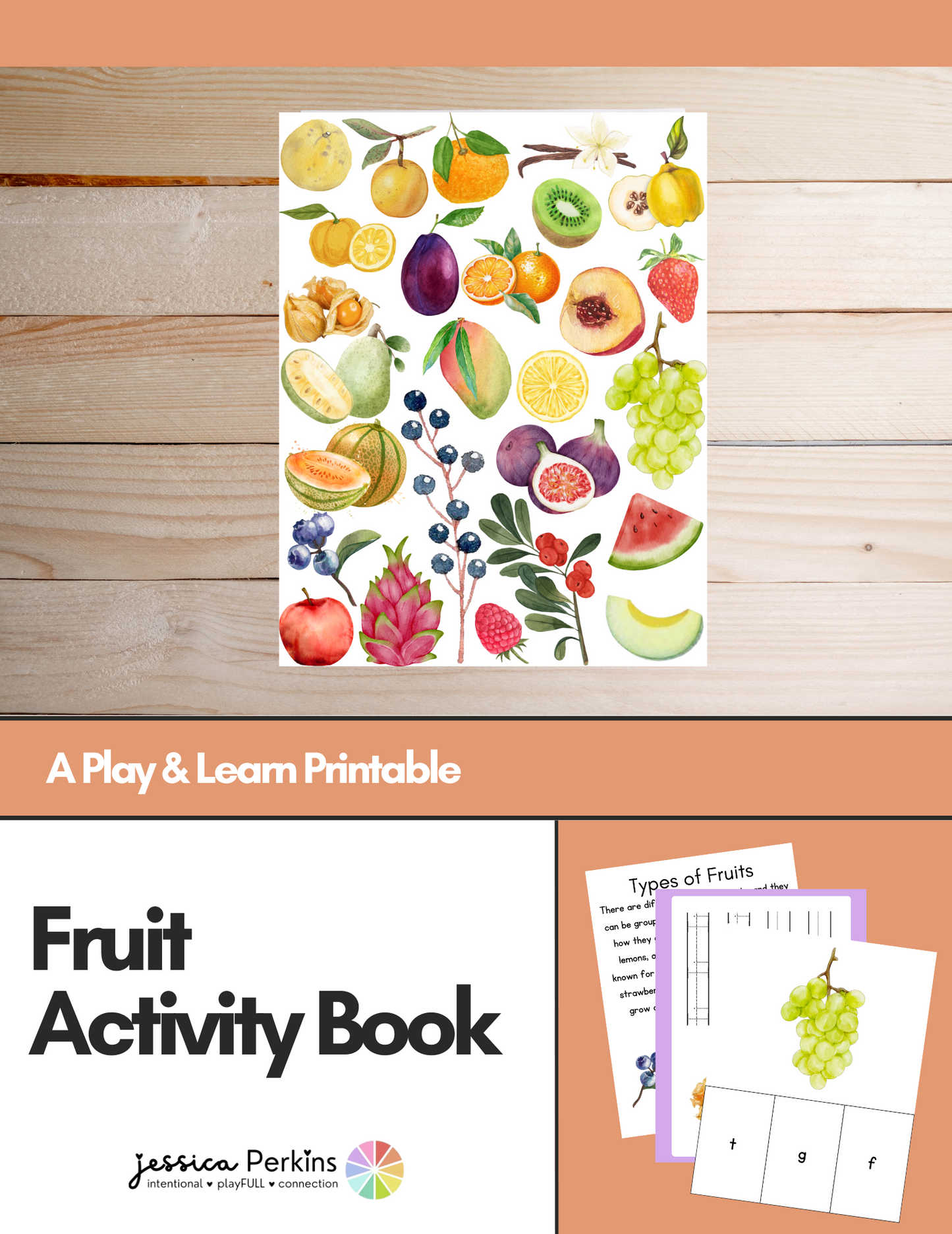 Fruit Activity Book - Printable/Download