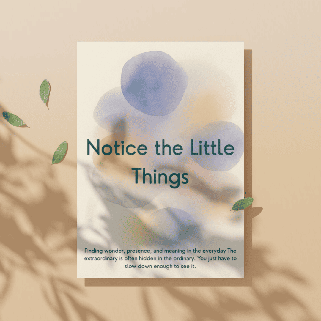 Week 23 — Notice the Little Things Companion Workbook