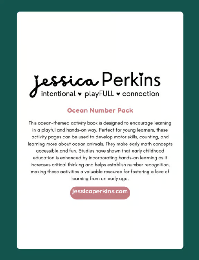 Ocean Number Pack - Printable/Download