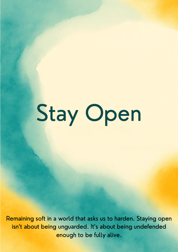 Week 16 — Stay Open Companion Workbook