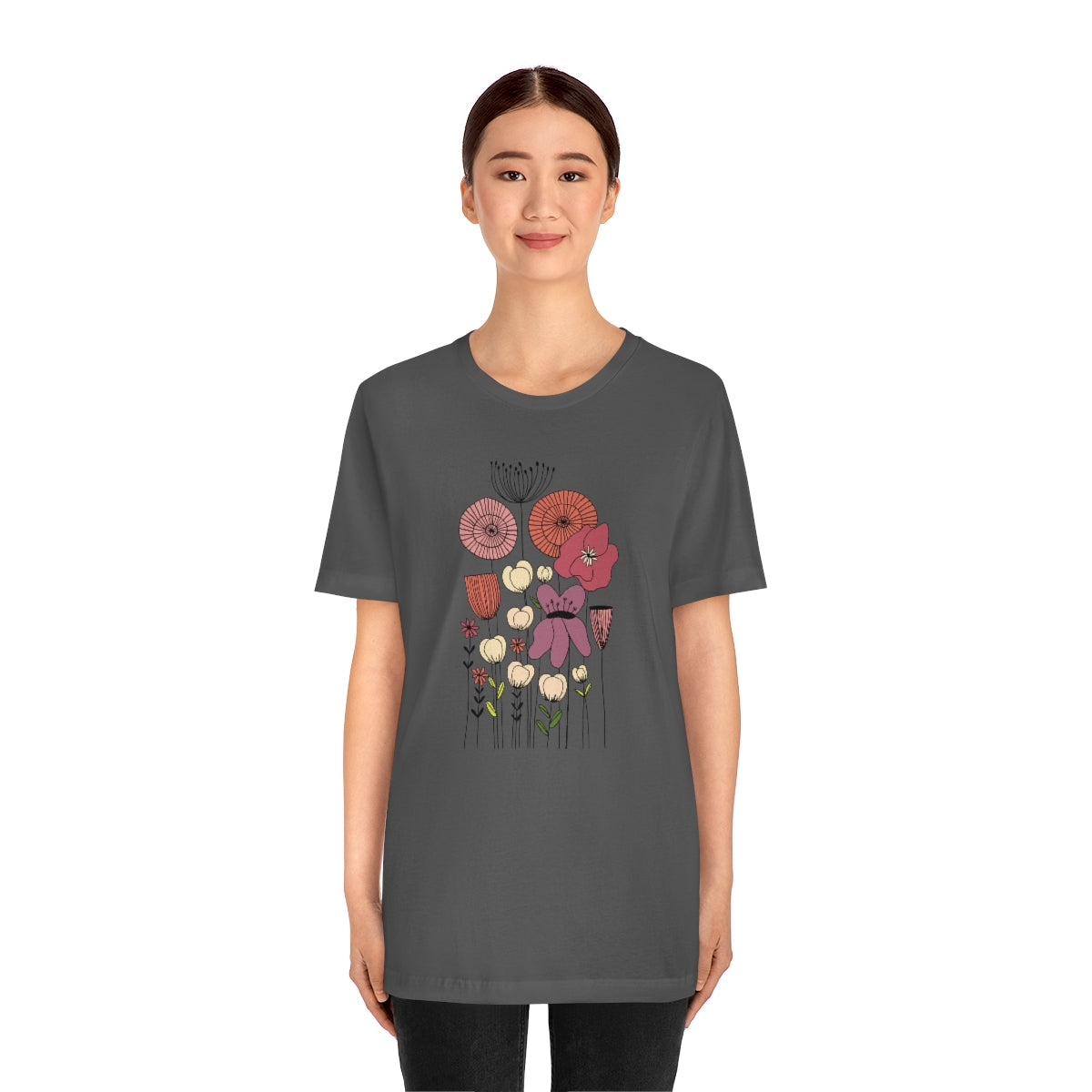 Vintage Botanical Flower T-shirt, Teacher flower shirt, Floral Flower tshirt, wildflower shirt, montessori tee, nature shirt