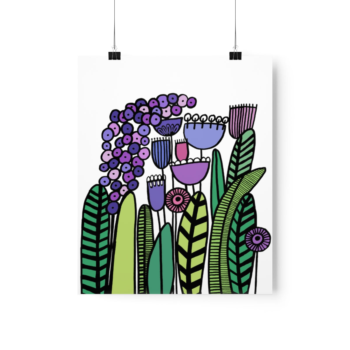 Vintage Purples Premium Matte vertical posters