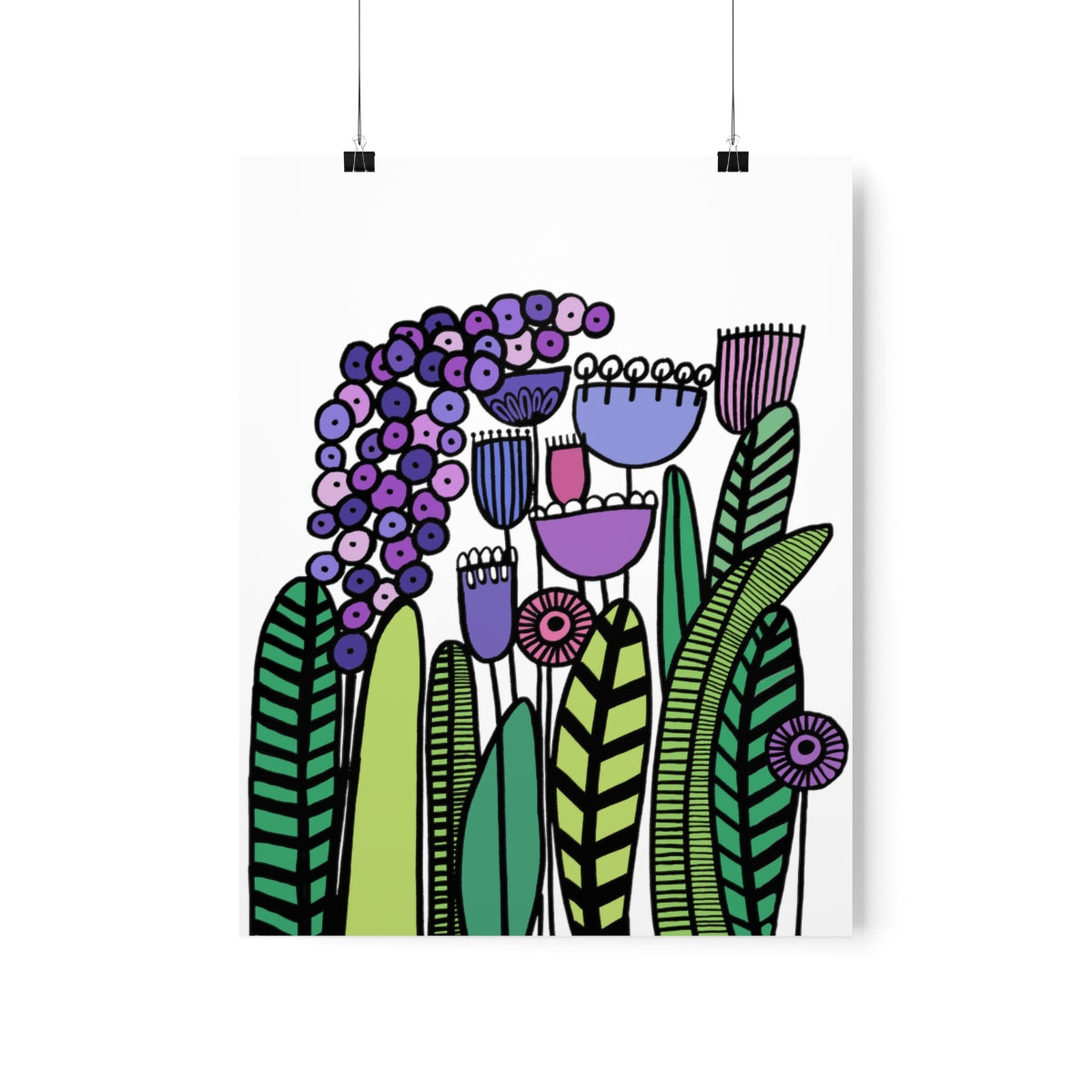 Vintage Purples Premium Matte vertical posters