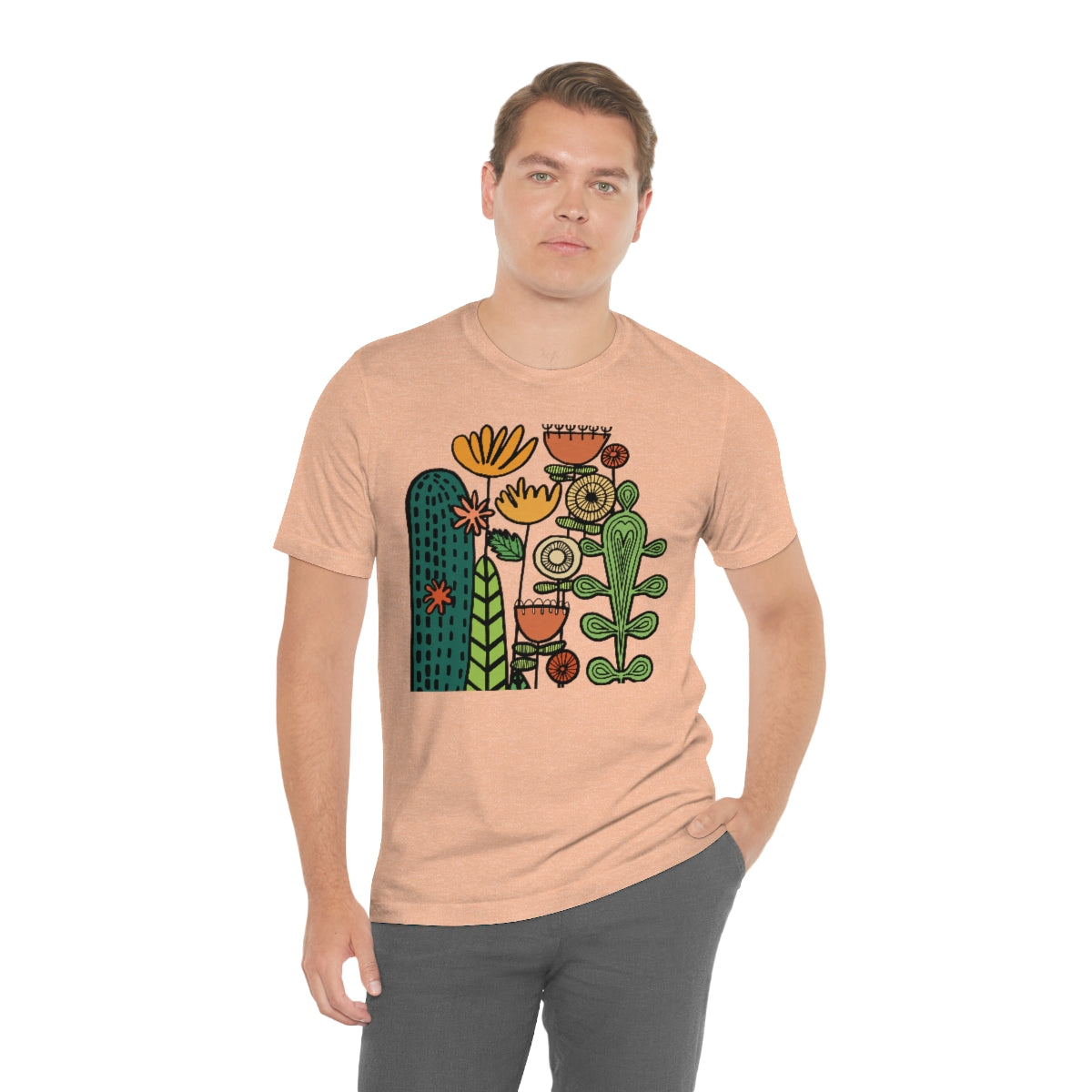 Botanical Flower T-shirt, Warm Desert Floral Tee, Teacher flower shirt, Floral Flower tshirt, wildflower shirt, montessori teach shirt