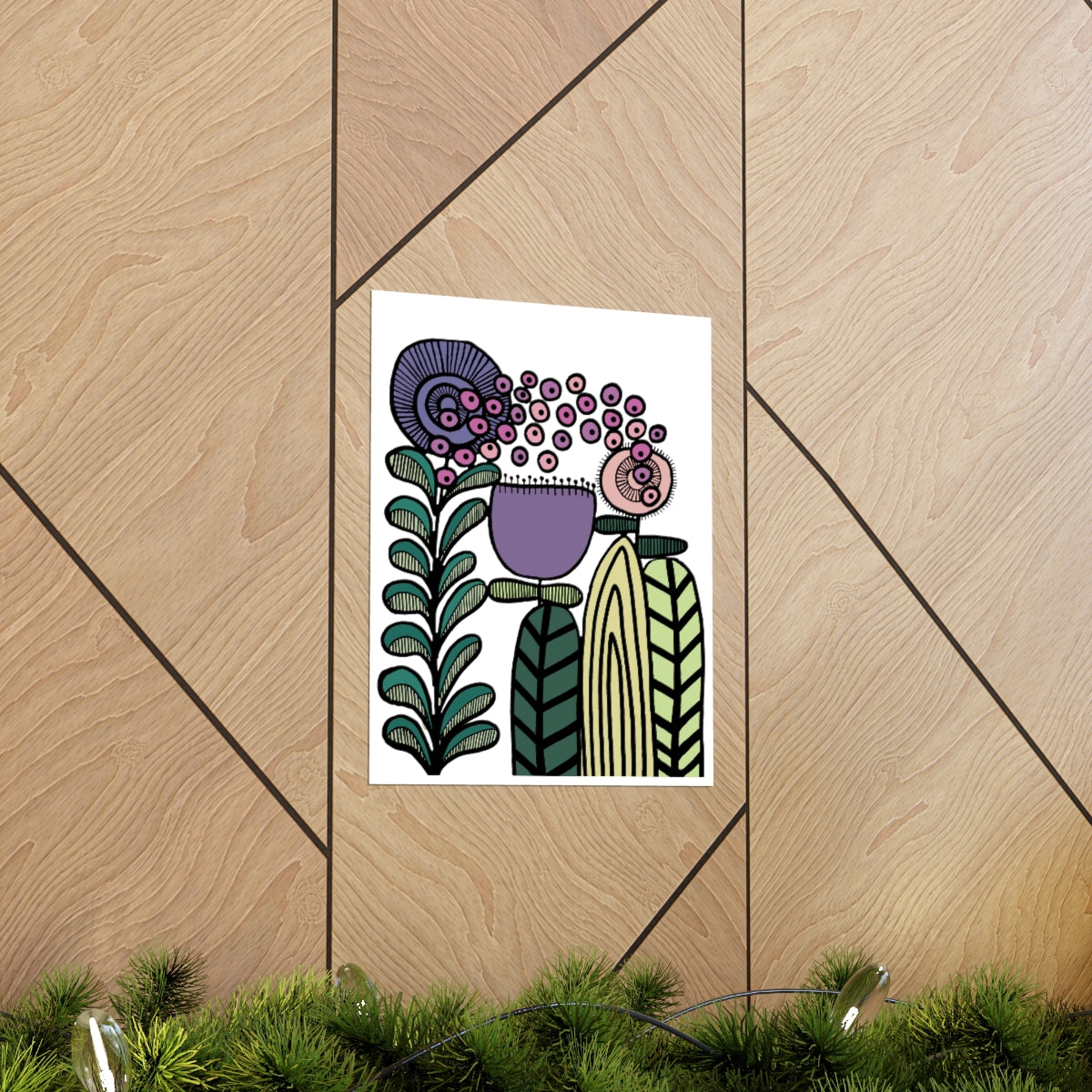 Vintage Lavender Flower Premium Matte vertical posters