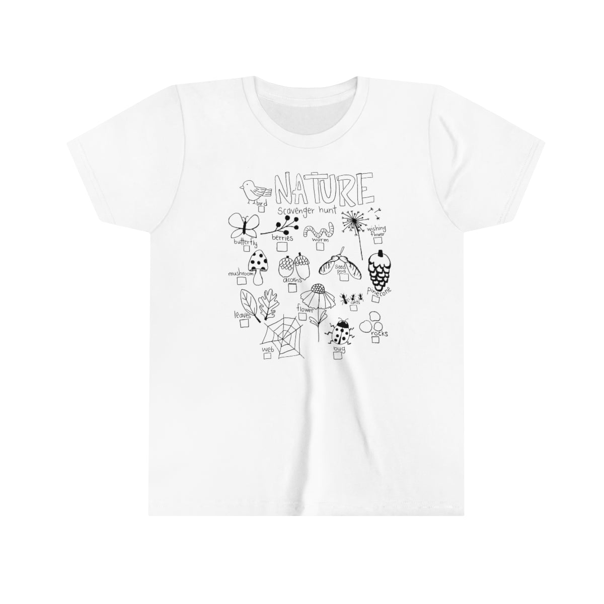 Nature Scavenger Hunt - Youth Short Sleeve Tee