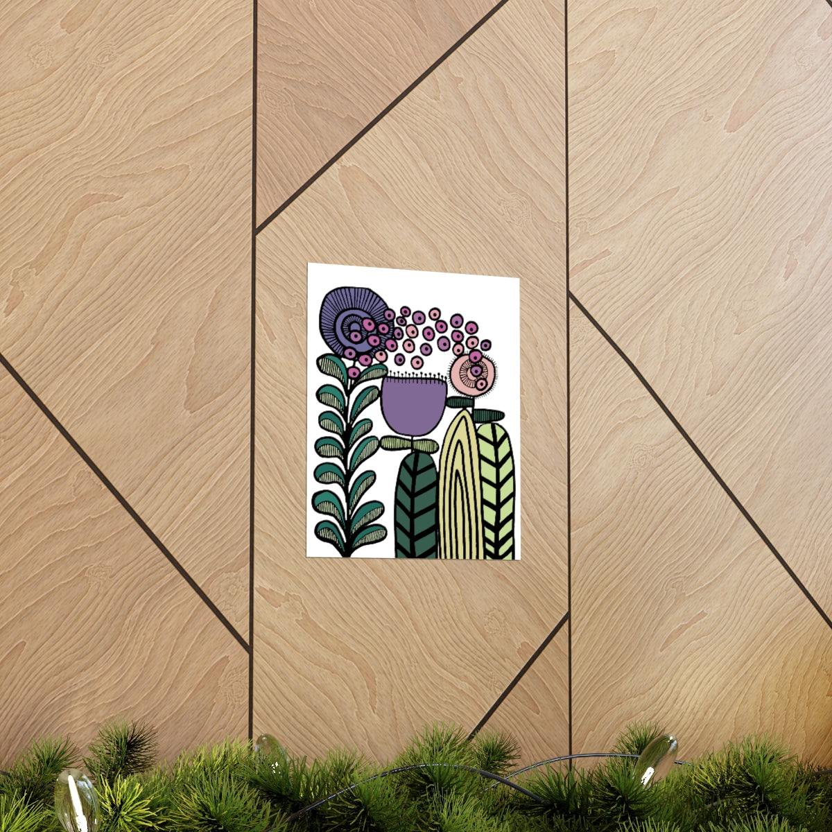 Vintage Lavender Flower Premium Matte vertical posters