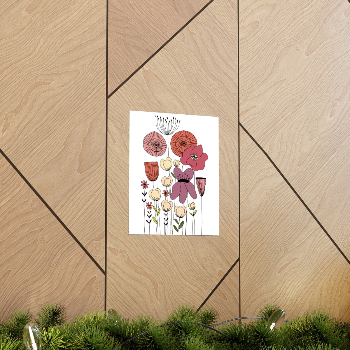 Vintage Wildflowers Premium Matte vertical posters