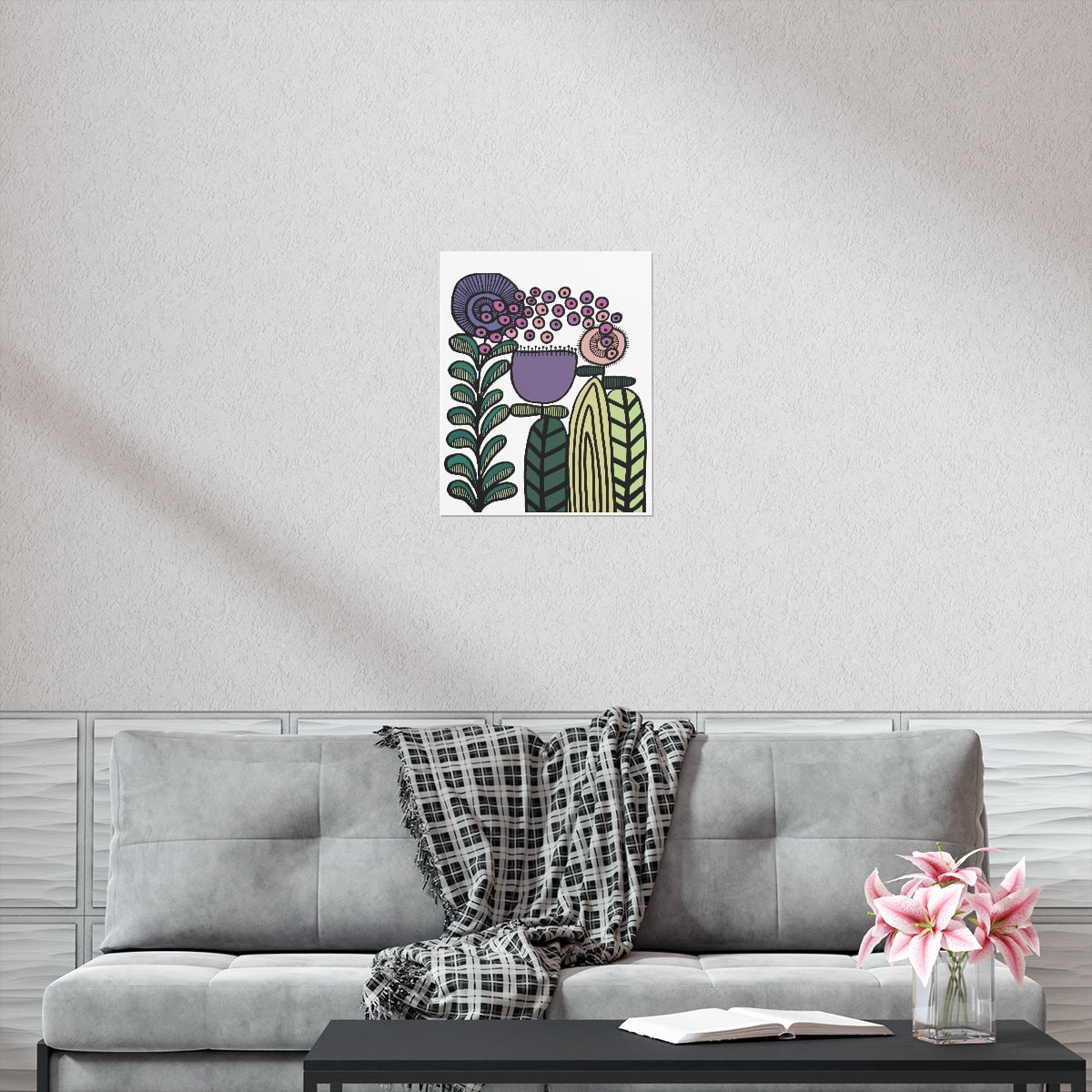 Vintage Lavender Flower Premium Matte vertical posters