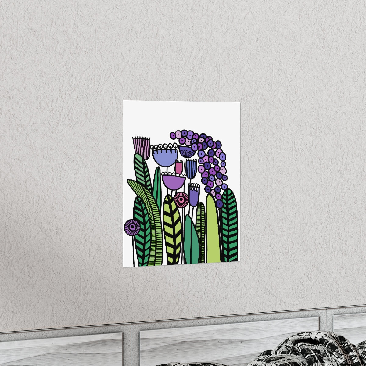 Vintage Purples Premium Matte vertical posters