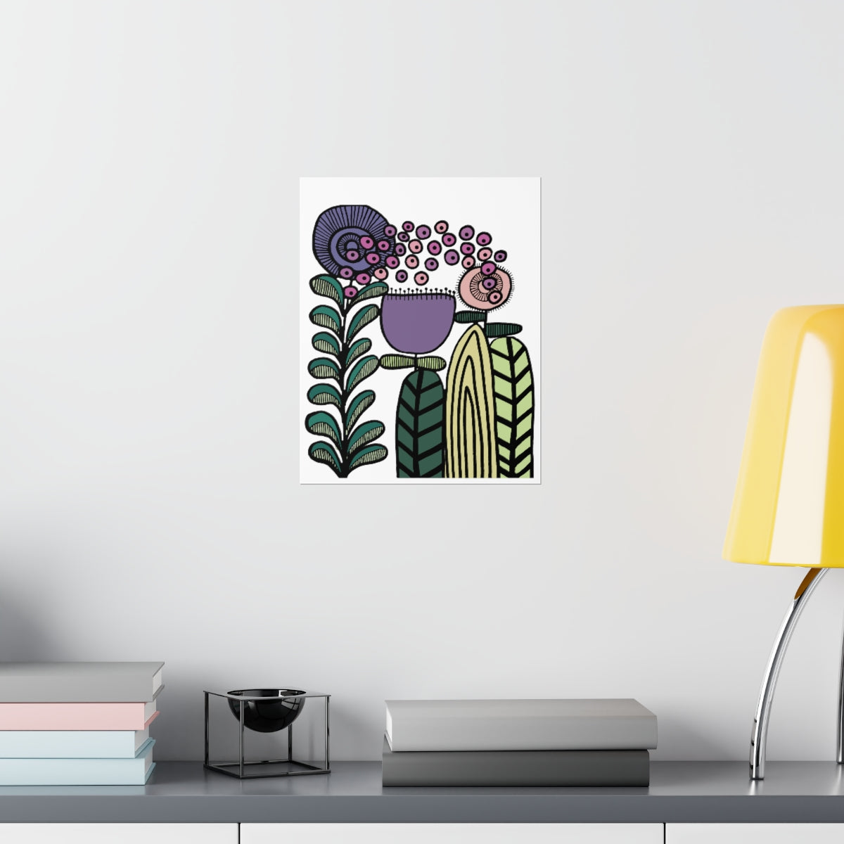 Vintage Lavender Flower Premium Matte vertical posters