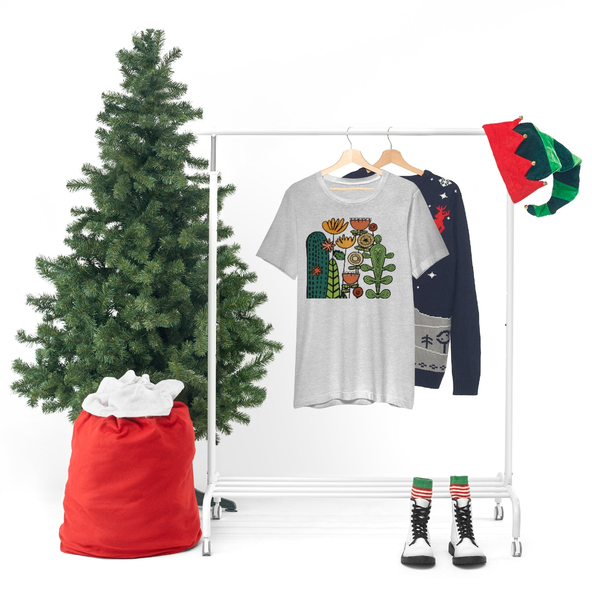 Botanical Flower T-shirt, Warm Desert Floral Tee, Teacher flower shirt, Floral Flower tshirt, wildflower shirt, montessori teach shirt