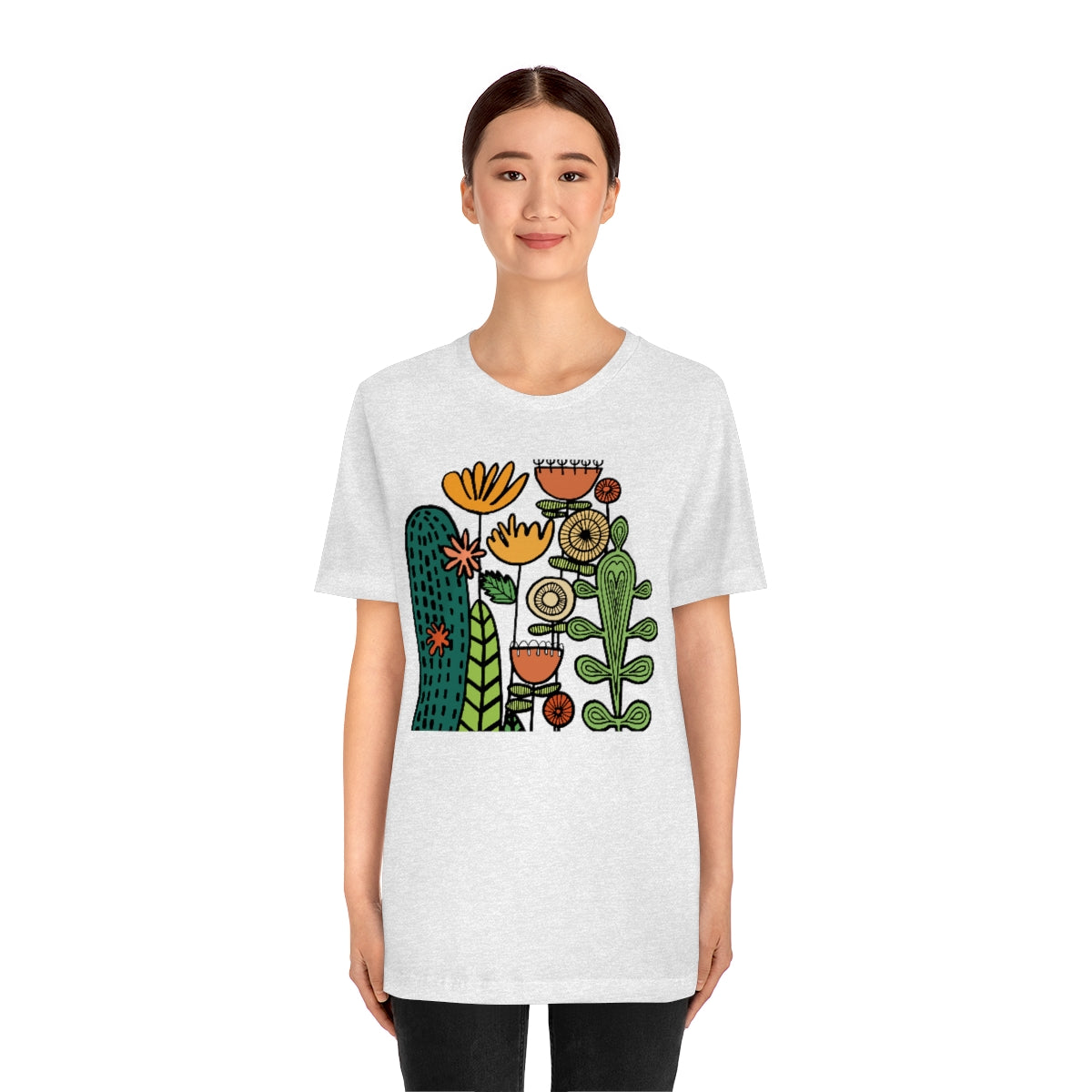 Botanical Flower T-shirt, Warm Desert Floral Tee, Teacher flower shirt, Floral Flower tshirt, wildflower shirt, montessori teach shirt