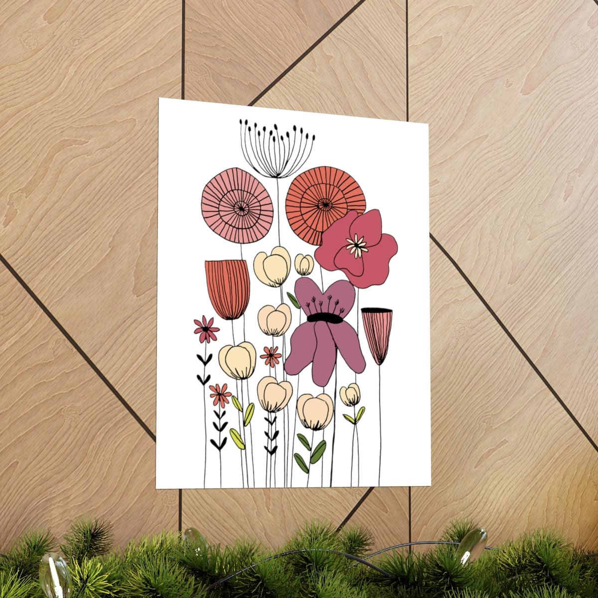 Vintage Wildflowers Premium Matte vertical posters