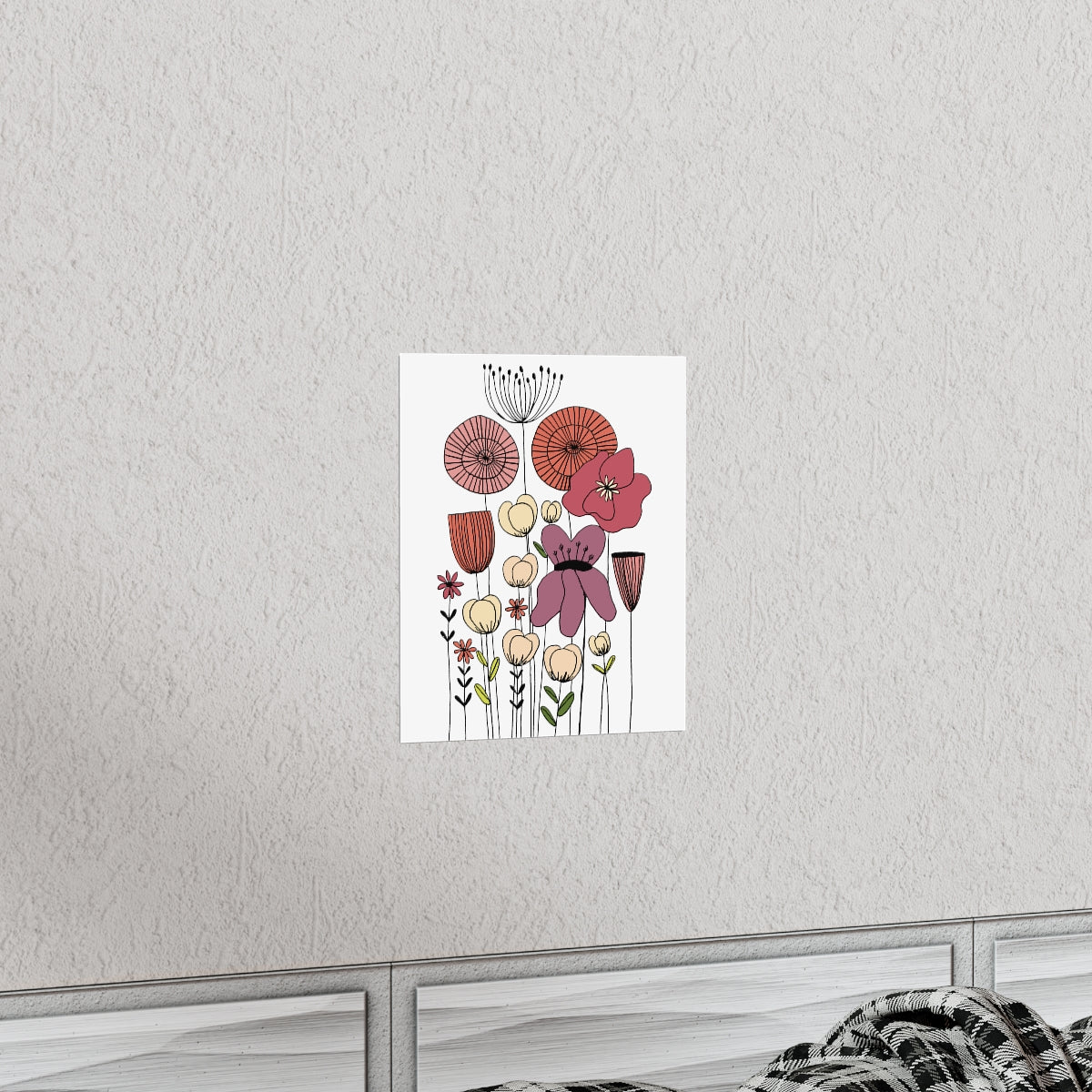 Vintage Wildflowers Premium Matte vertical posters