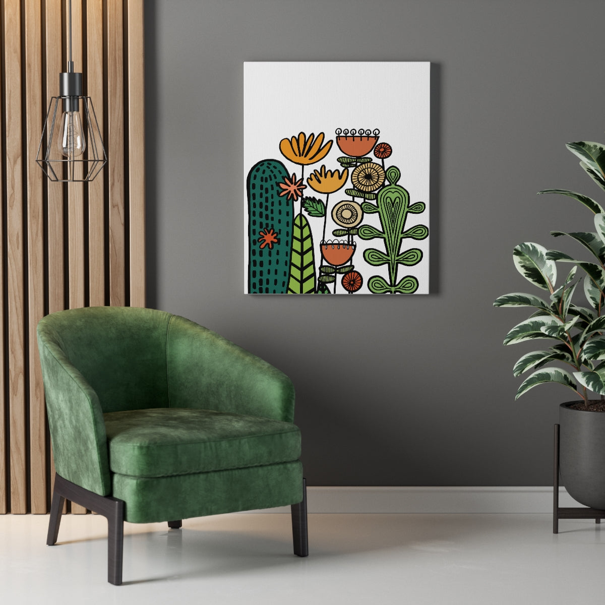 Cactus Stretched Canvas