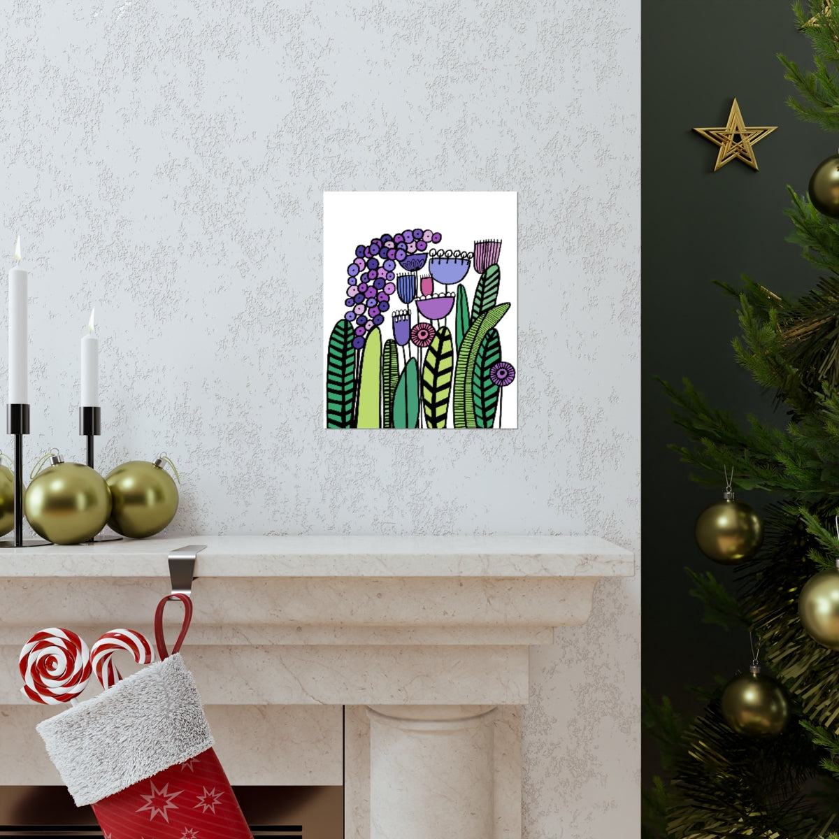 Vintage Purples Premium Matte vertical posters