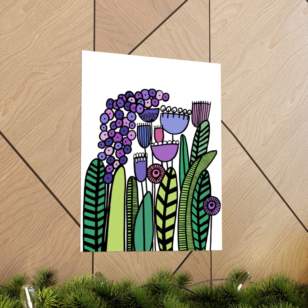 Vintage Purples Premium Matte vertical posters