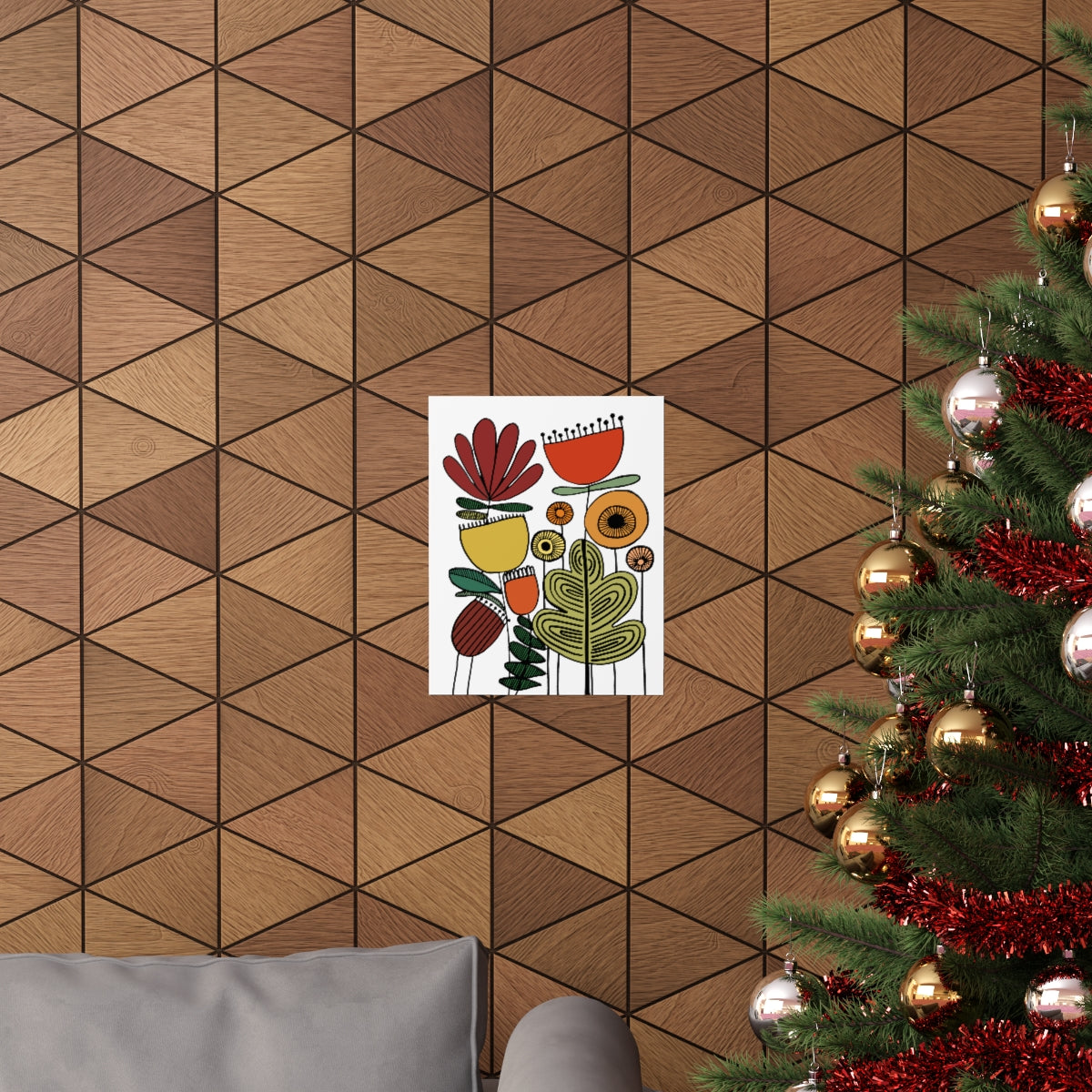 Vintage Flowers Desert Bliss Premium Matte vertical posters