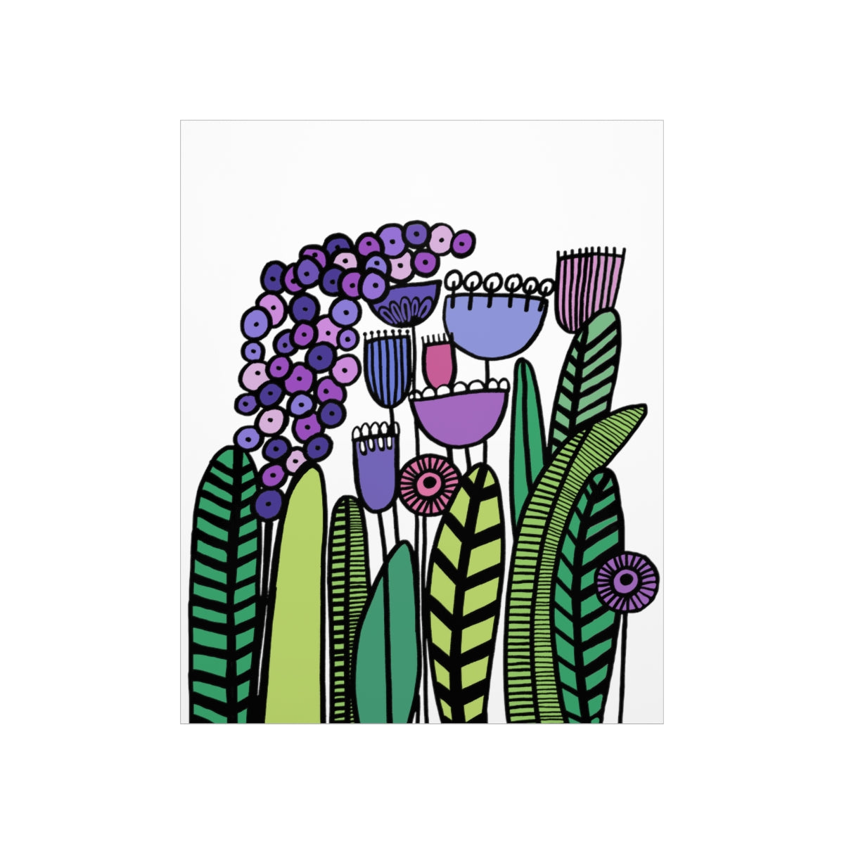 Vintage Purples Premium Matte vertical posters