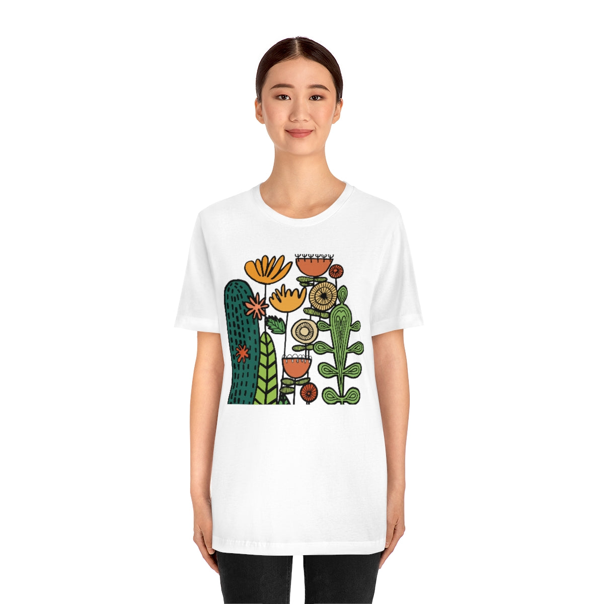 Botanical Flower T-shirt, Warm Desert Floral Tee, Teacher flower shirt, Floral Flower tshirt, wildflower shirt, montessori teach shirt