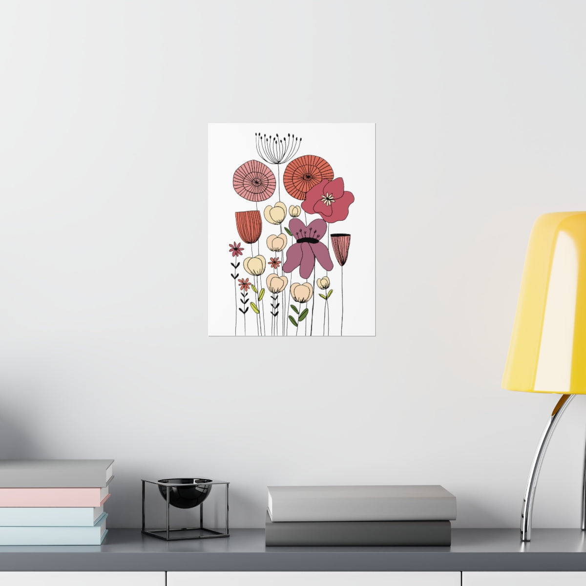 Vintage Wildflowers Premium Matte vertical posters
