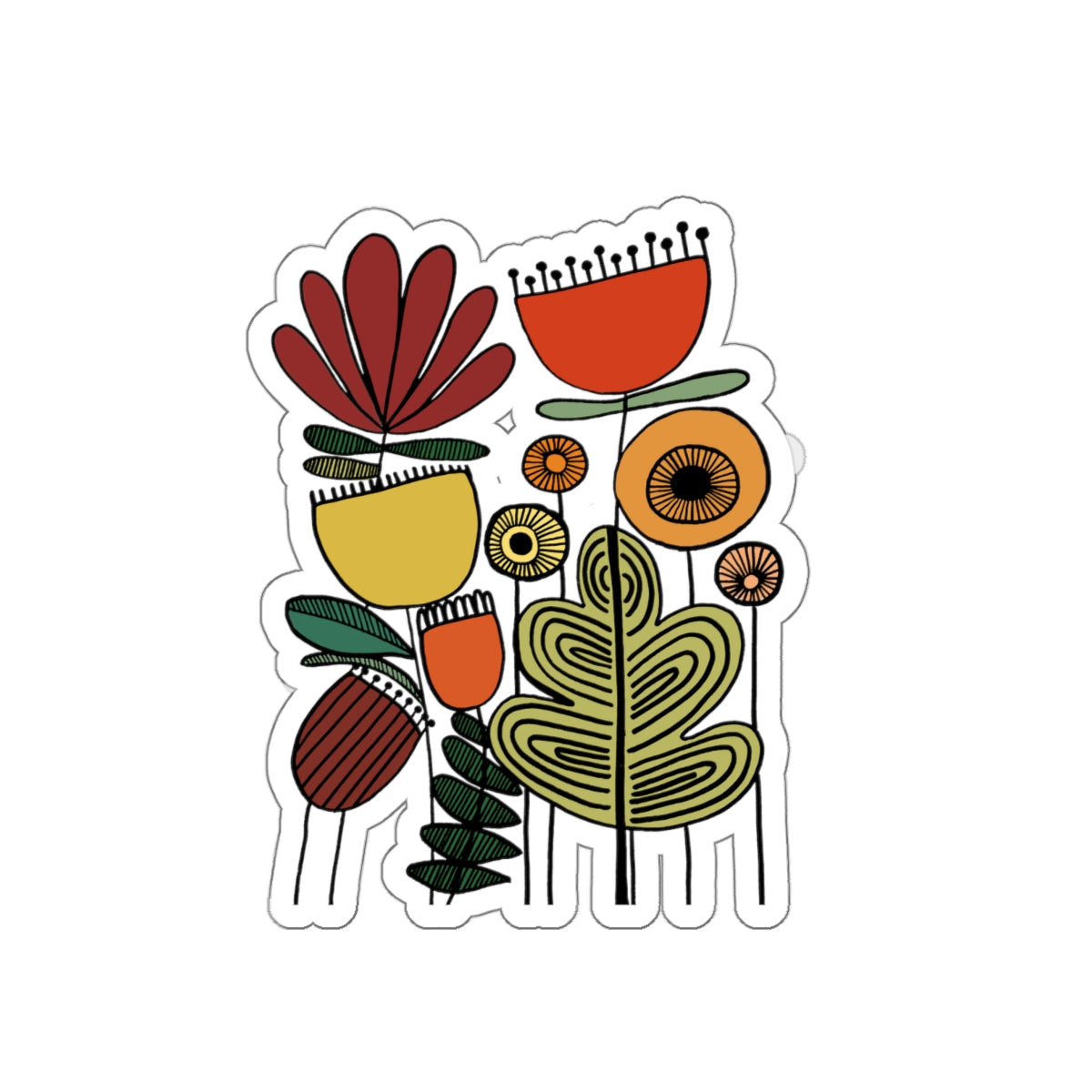 Vintage Flowers Desert Bliss Die-Cut Stickers