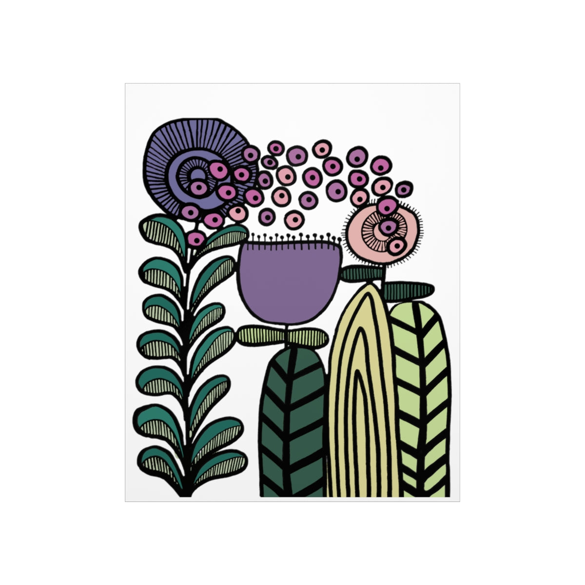 Vintage Lavender Flower Premium Matte vertical posters