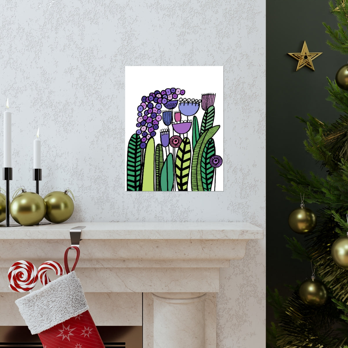 Vintage Purples Premium Matte vertical posters