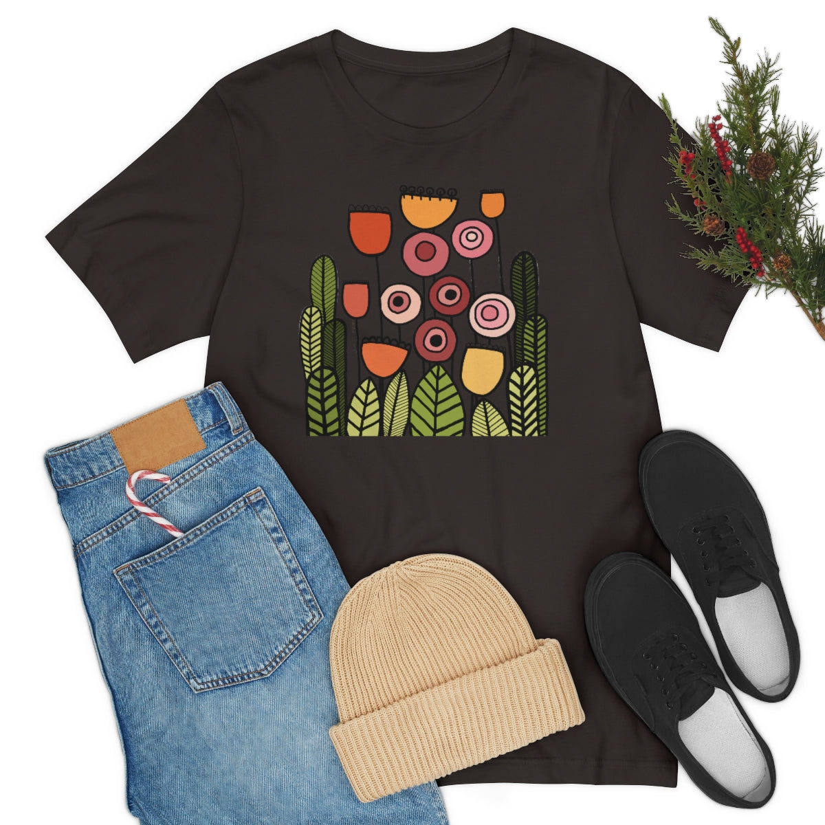 Vintage Botanical Flower T-shirt, Teacher flower shirt, Floral Flower tshirt, botony tee, nature shirt