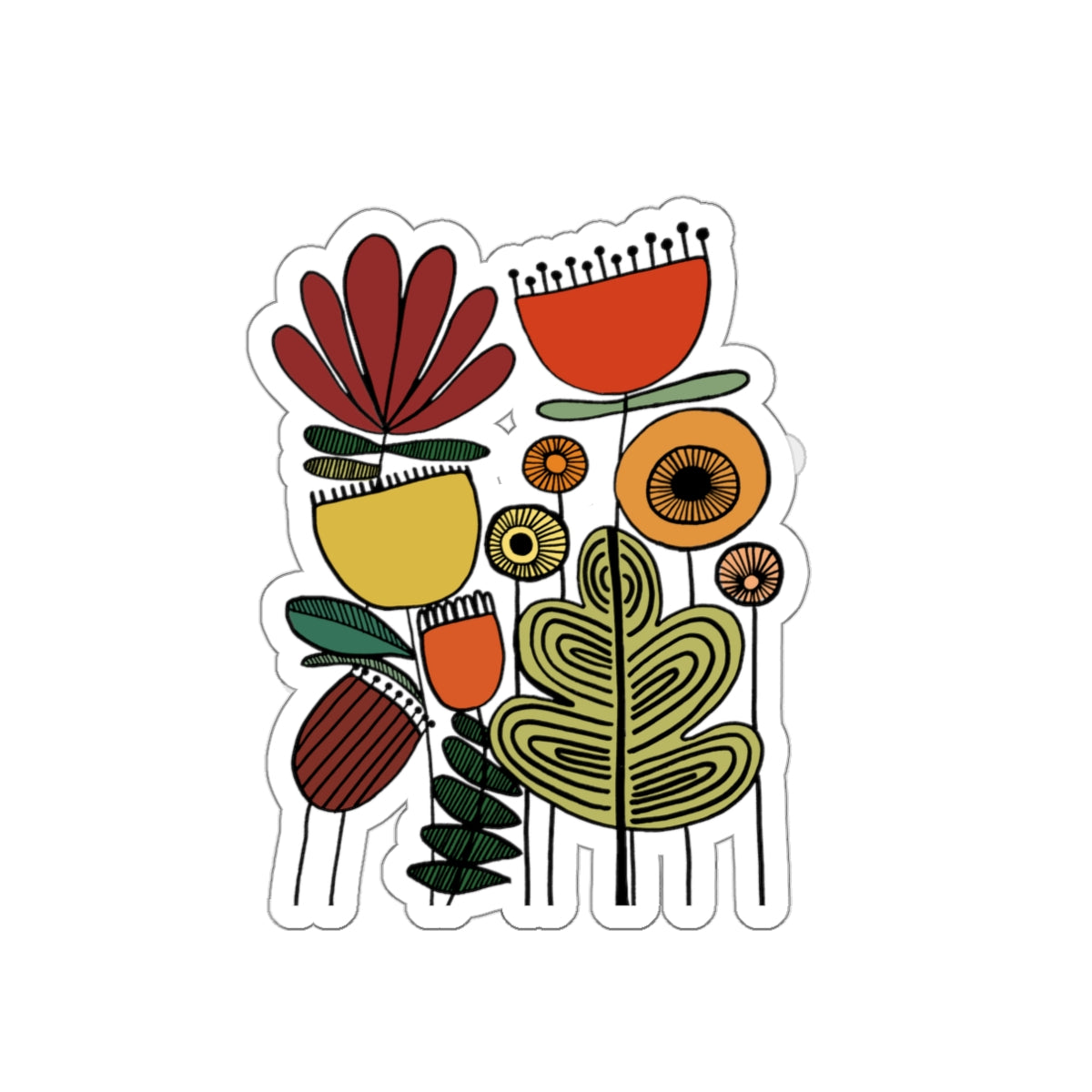 Vintage Flowers Desert Bliss Die-Cut Stickers