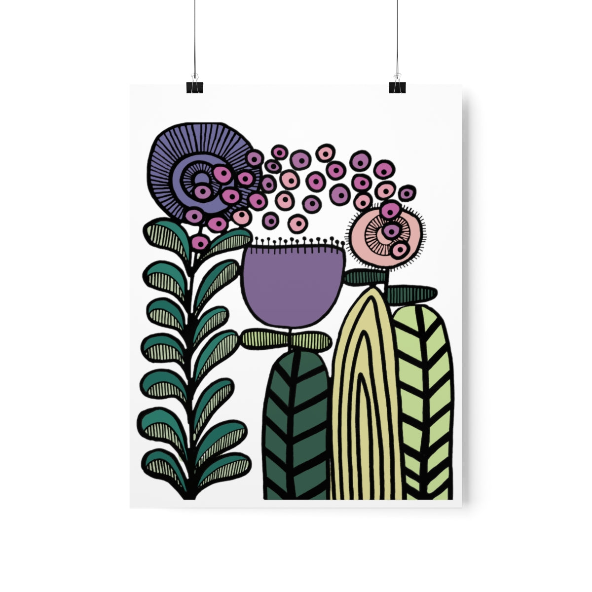 Vintage Lavender Flower Premium Matte vertical posters