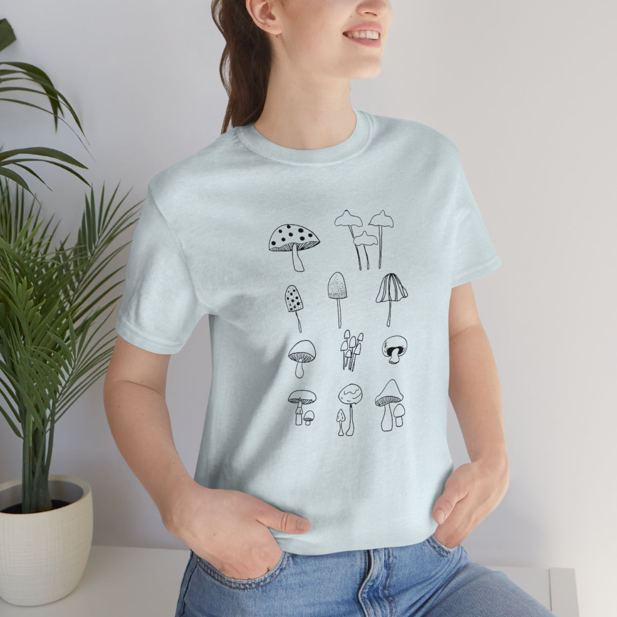 Mushroom T-shirt, Teacher flower shirt, Nature tshirt, wildflower shirt, montessori teach shirt