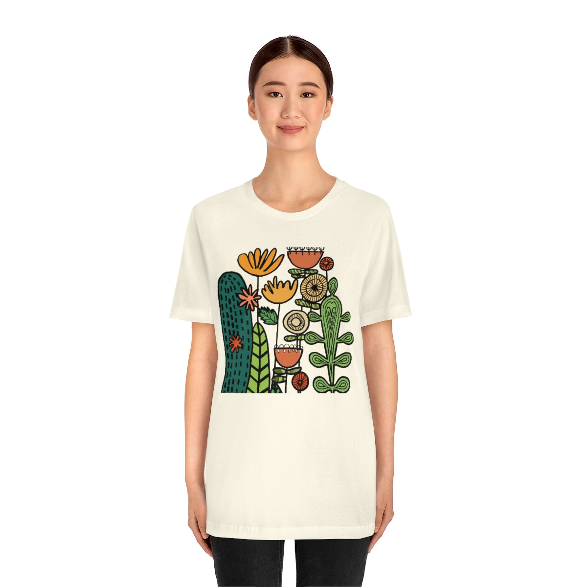 Botanical Flower T-shirt, Warm Desert Floral Tee, Teacher flower shirt, Floral Flower tshirt, wildflower shirt, montessori teach shirt