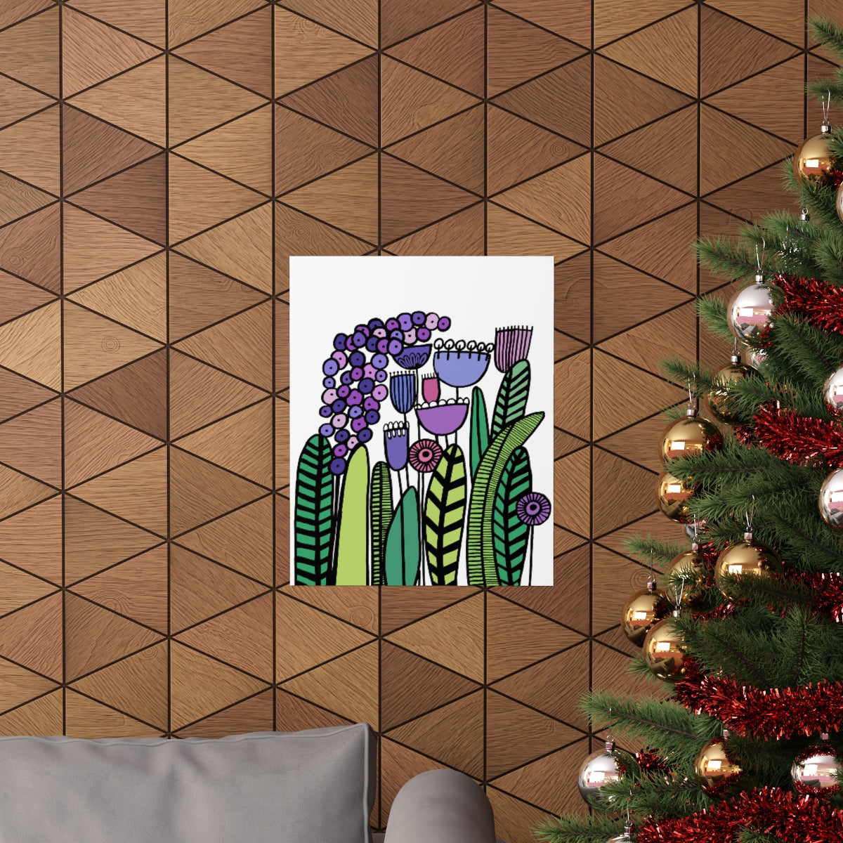 Vintage Purples Premium Matte vertical posters