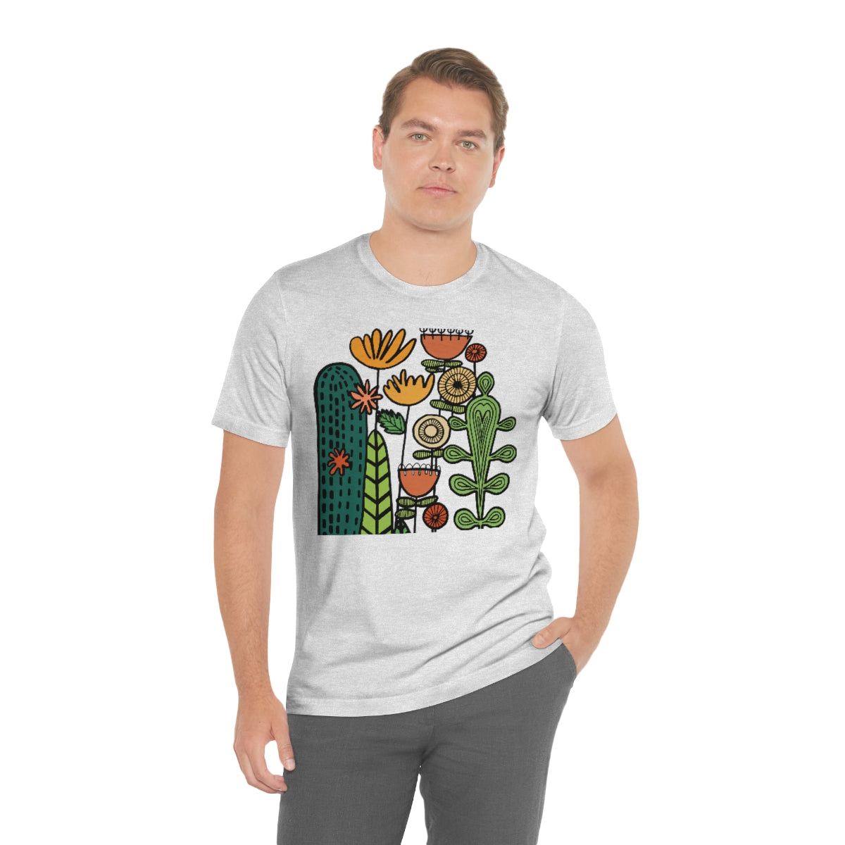 Botanical Flower T-shirt, Warm Desert Floral Tee, Teacher flower shirt, Floral Flower tshirt, wildflower shirt, montessori teach shirt